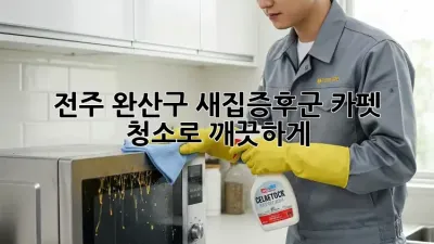 전주 완산구 새집증후군? 카펫 청소로 깨끗하게!